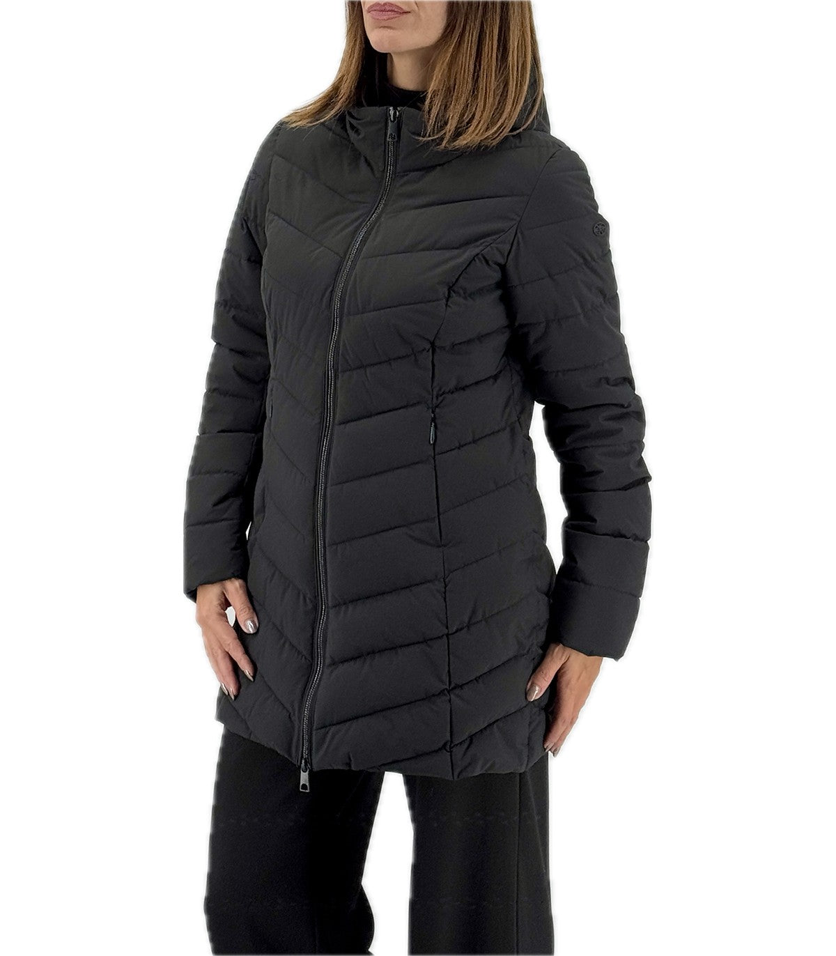 Piumino Donna Virginia Blu Fioritura