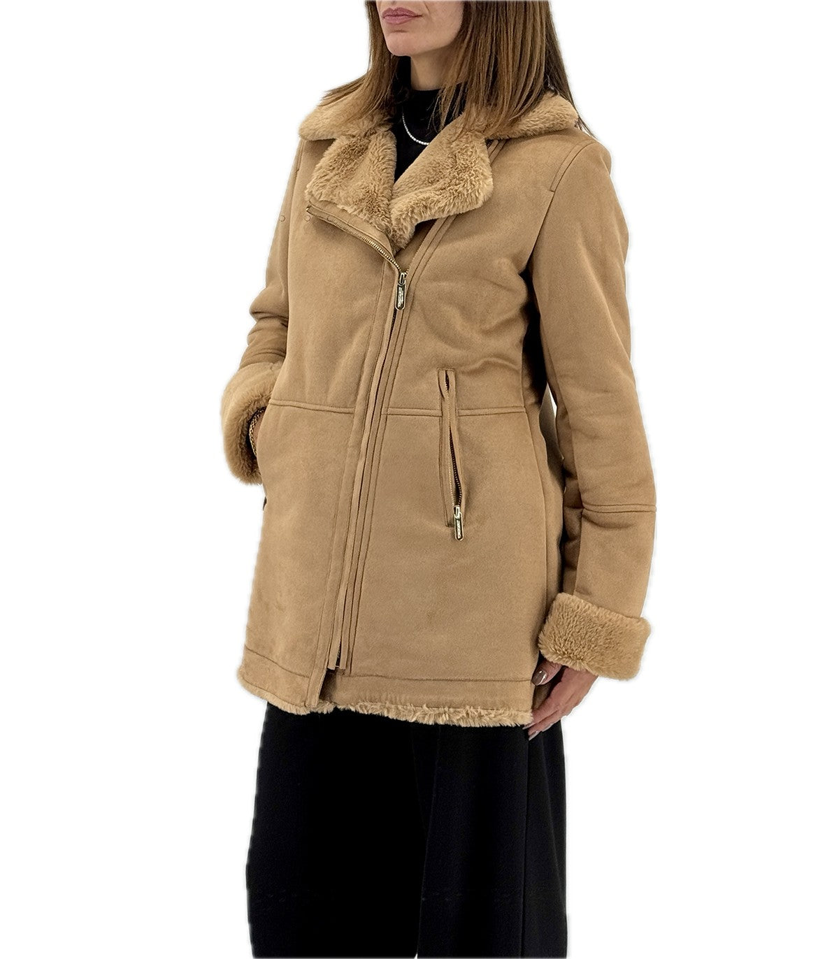 Eco Montone Donna Virginia Blu