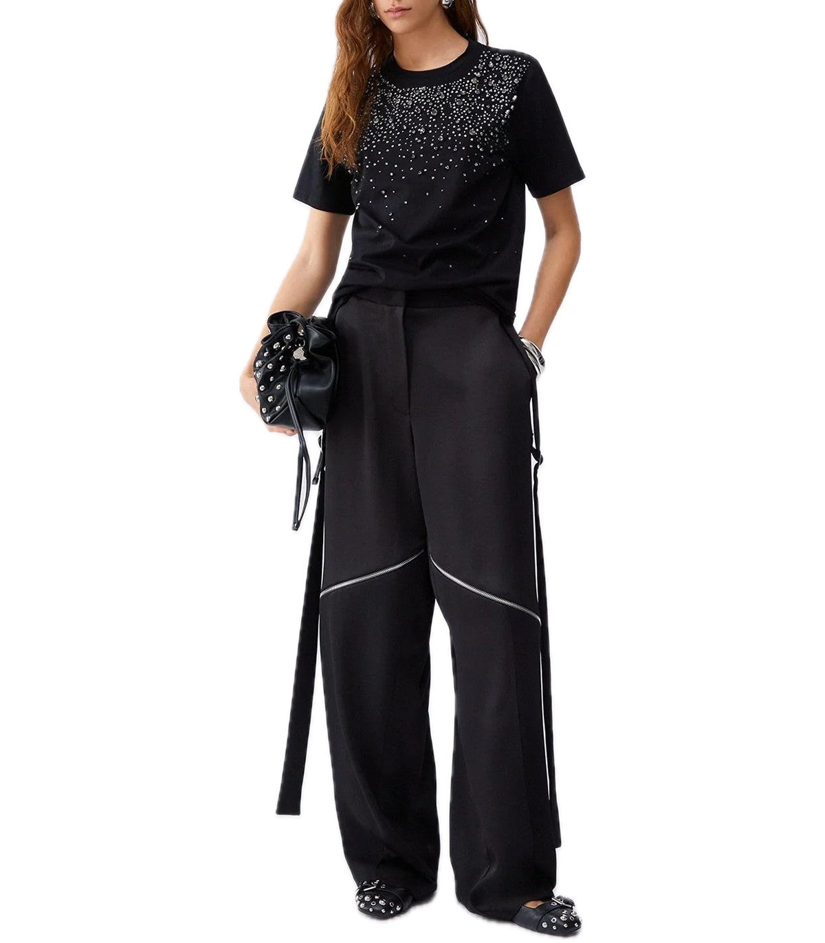T-shirt con castoni gioiello Liu Jo