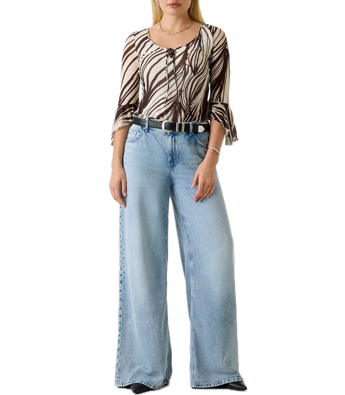 Top stampato zebra Guess