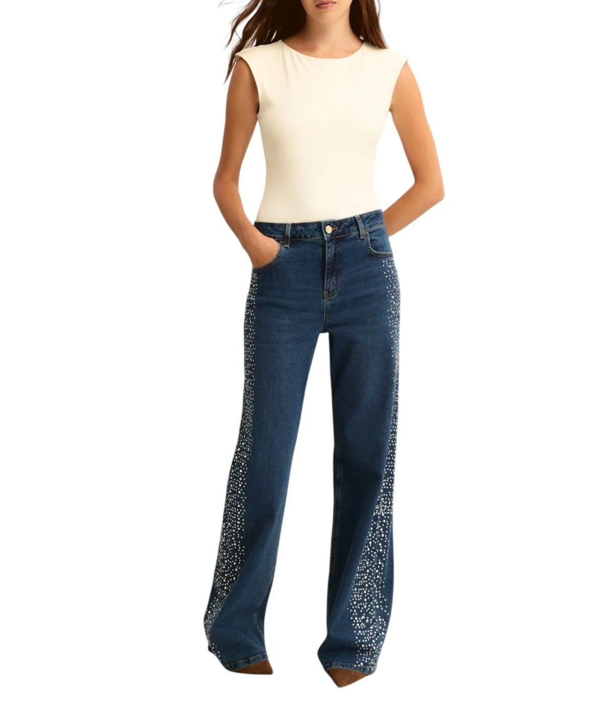 Jeans a palazzo Emme Marella Crespo