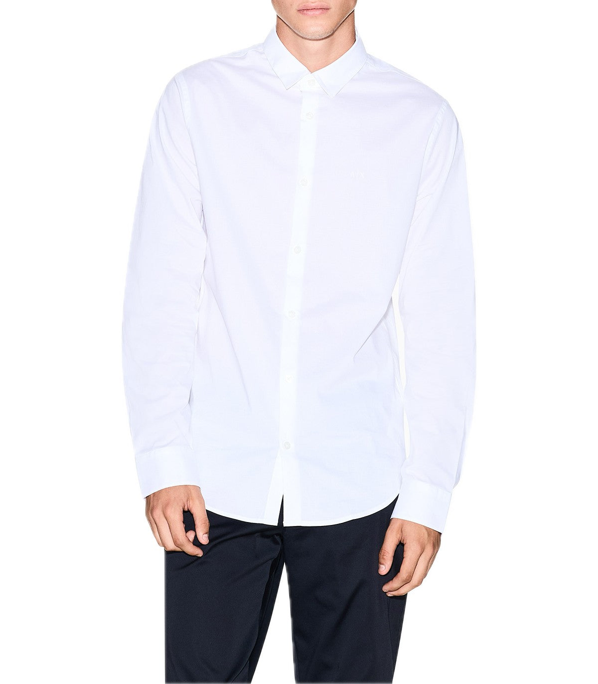 Camicia slim in popeline Armani Exchange