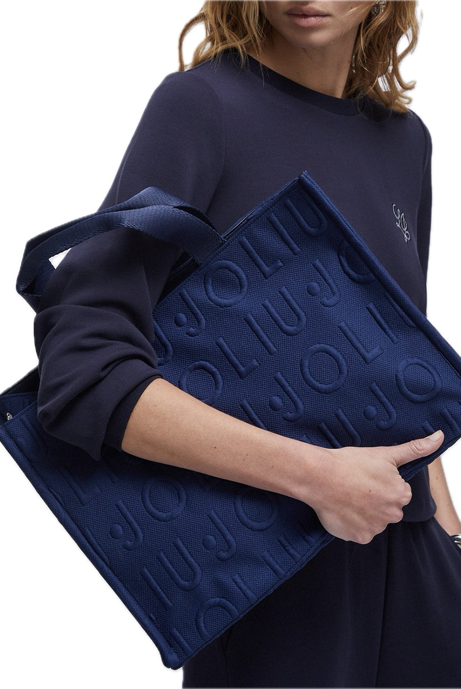 Borsa tote media in maglia Liu Jo