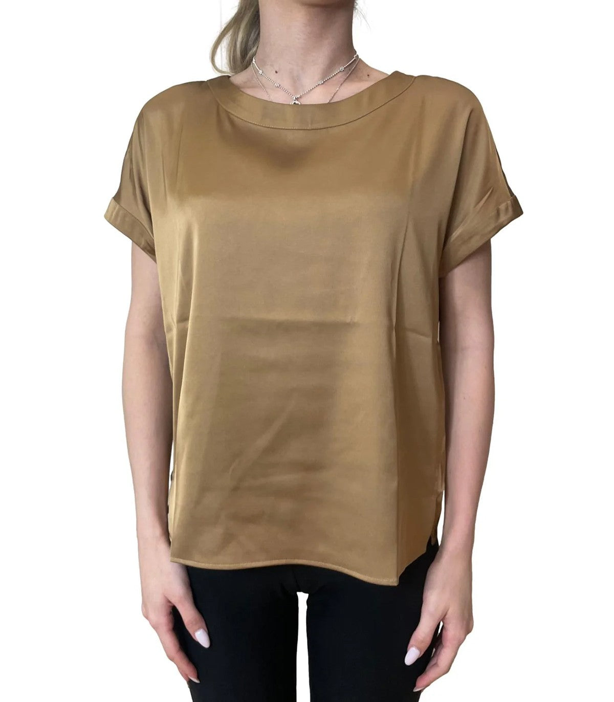 Blusa in raso stretch Emme Marella Ramo