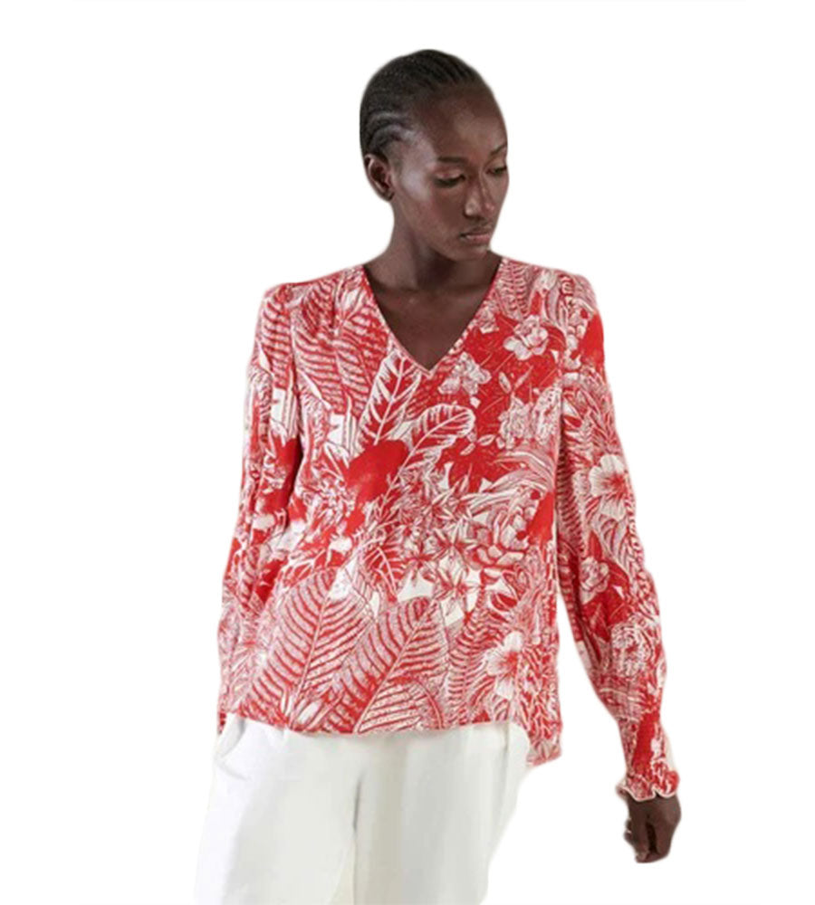 Blusa fantasia floreale