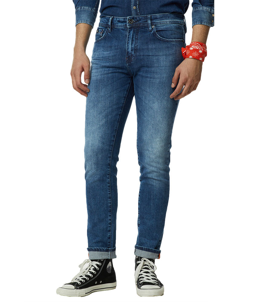 Jeans Skinny Uomo Gas Sax Zip WT10