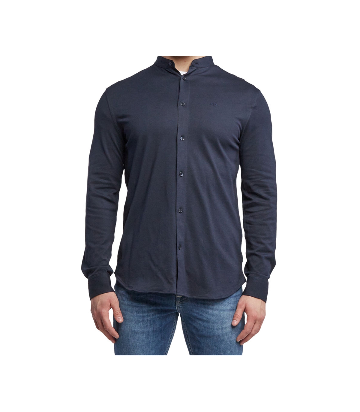 ARMANI EXCHANGE CAMICIA CASUAL Man Blue Navy