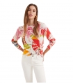 Maglia Donna Desigual stampa tropicale