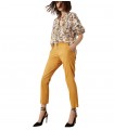 Pantaloni slim in popeline Donna Emme Marella