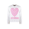 Felpa cropped Donna Love Moschino