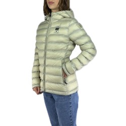 Down Jacket BLAUER Long Woman Exhausted Althea Padded Feather With Fur  23WBLD