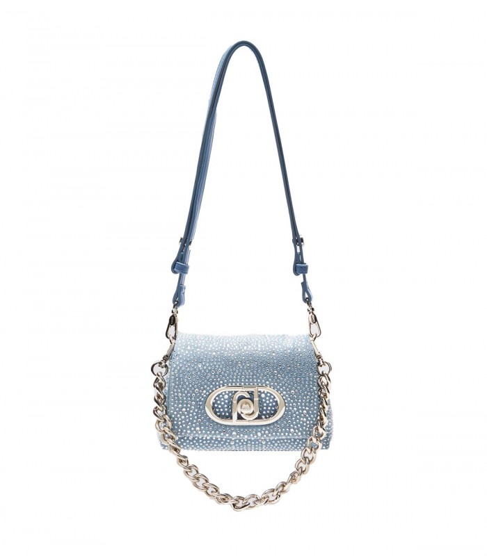 Borsa piccola in denim con strass Liu Jo