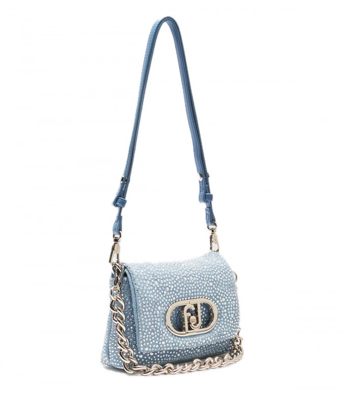 Borsa piccola in denim con strass Liu Jo