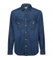 Camicia di Jeans Uomo Calvin Klein Colore Denim - J30J314392