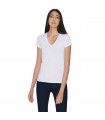 T- Shirt Donna Armani Exchange Con Scollo a V Colore Bianco - 8NYTDHYJ16Z1000