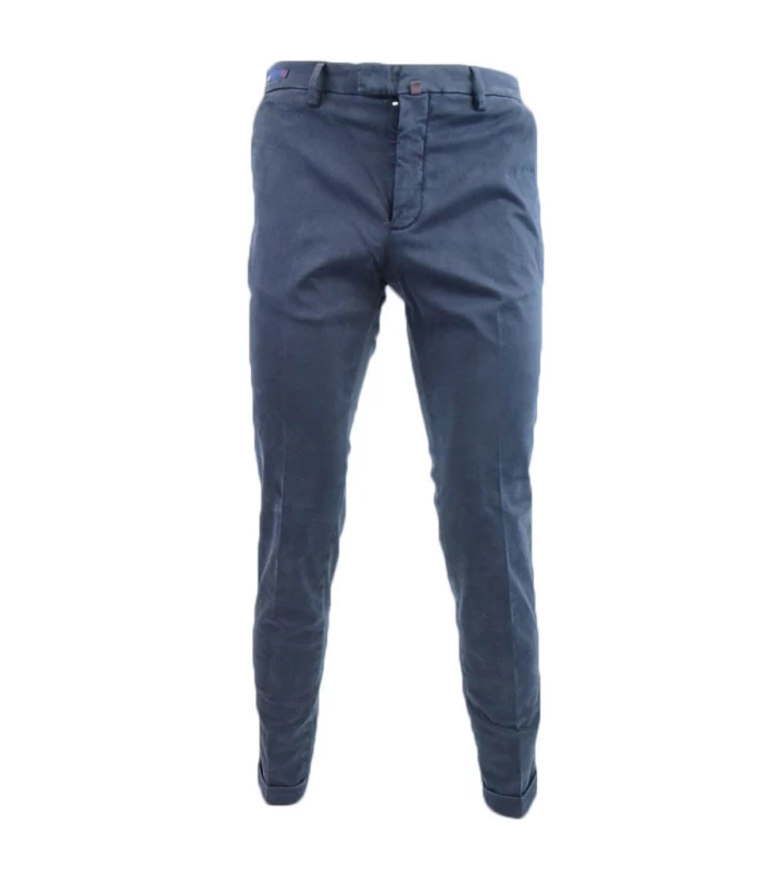 Pantaloni Uomo Baronio Blu e Tortora - W1760-PRIME