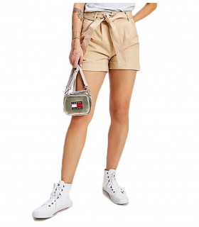 Mom fit shorts with belt