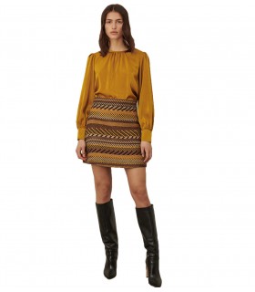 Short wool blend Skirt