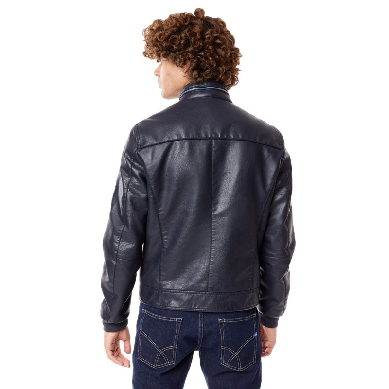 Gas jeans hot sale leather jacket