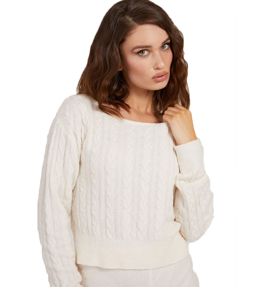 Maglione a trecce