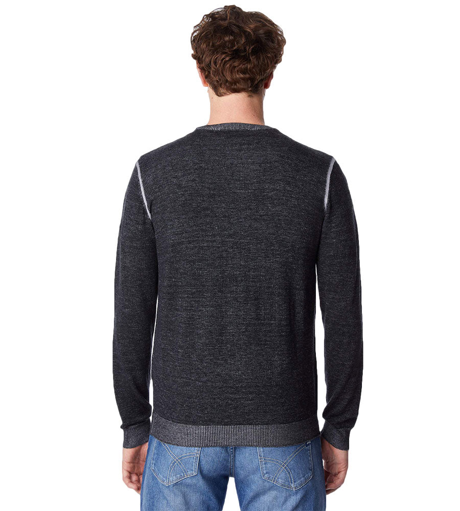 Maglia girocollo misto lana