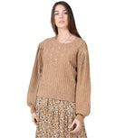 Maglione con ricami