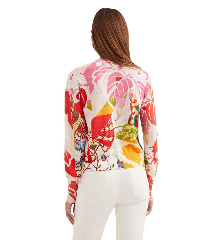 Maglia Desigual stampa tropicale