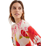 Maglia Desigual stampa tropicale