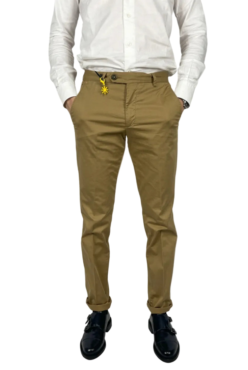 Pantaloni in cotone stretcch Manuel Ritz