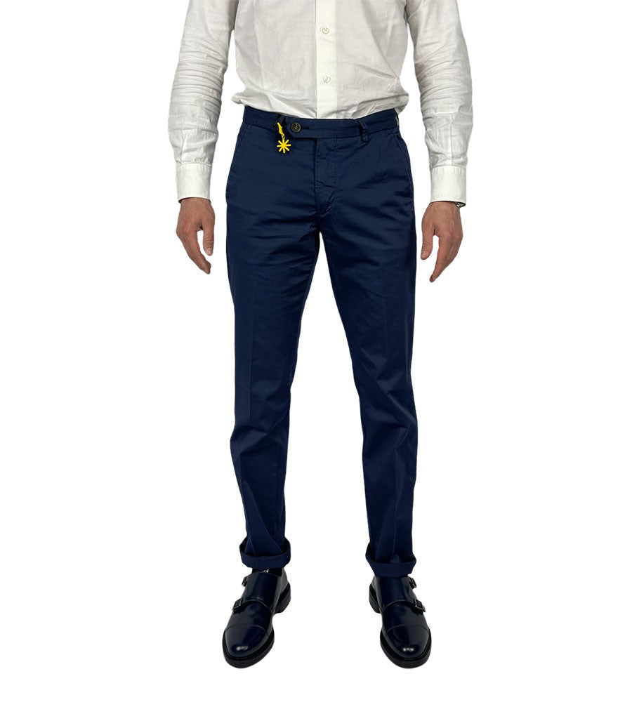 Pantaloni in cotone stretcch Manuel Ritz