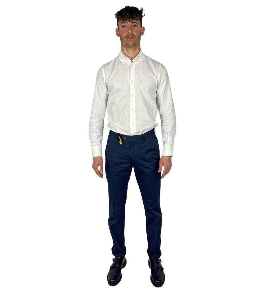 Pantaloni in cotone stretcch Manuel Ritz