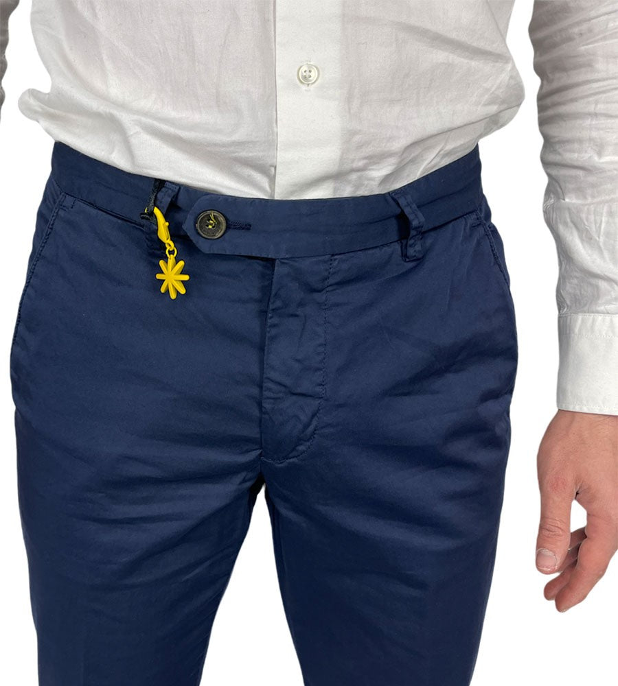 Pantaloni in cotone stretcch Manuel Ritz