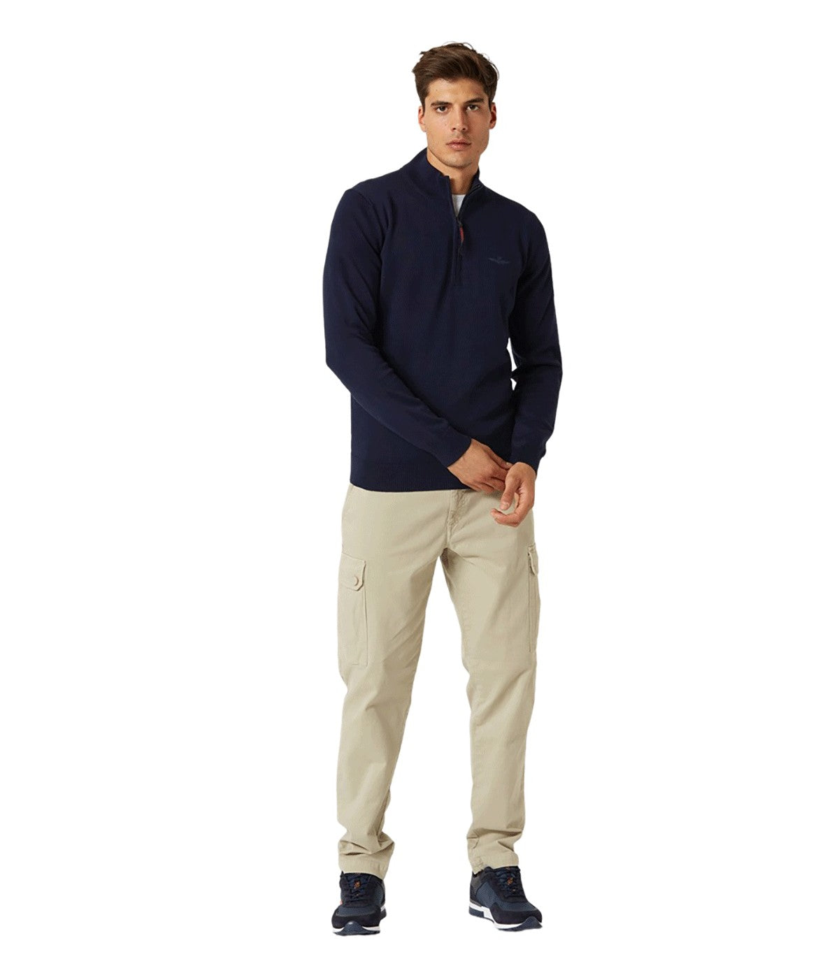 Maglione mezza zip Aeronautica Militare
