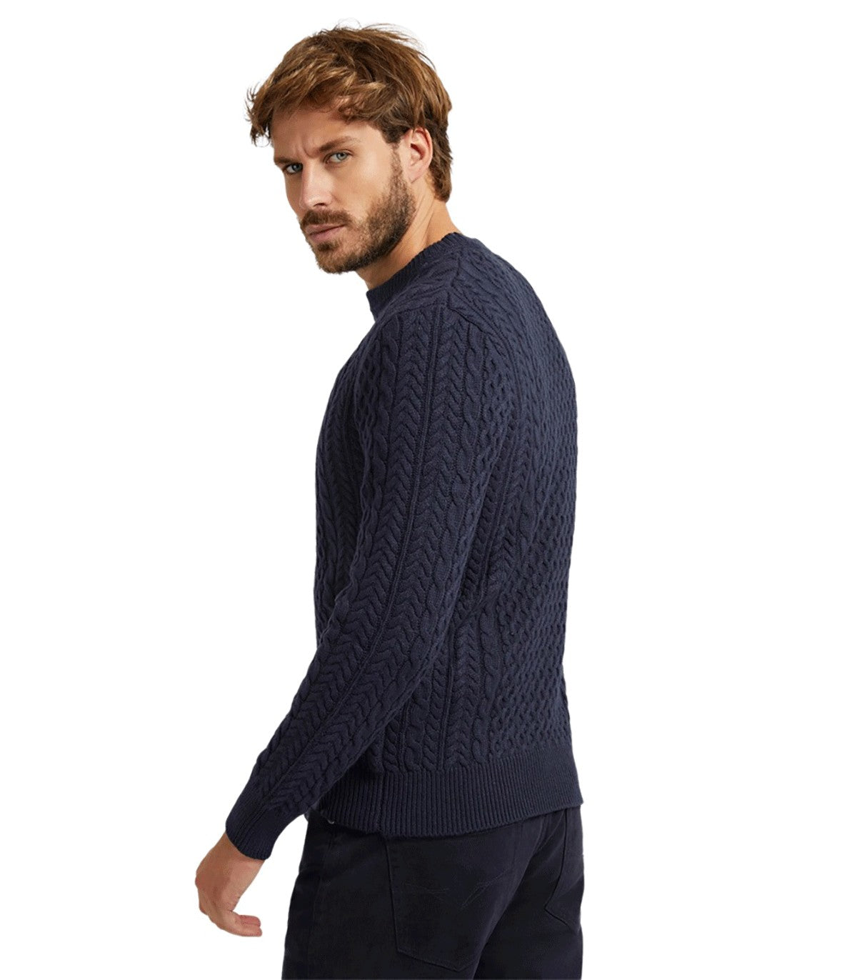 Maglione a trecce Uomo Guess