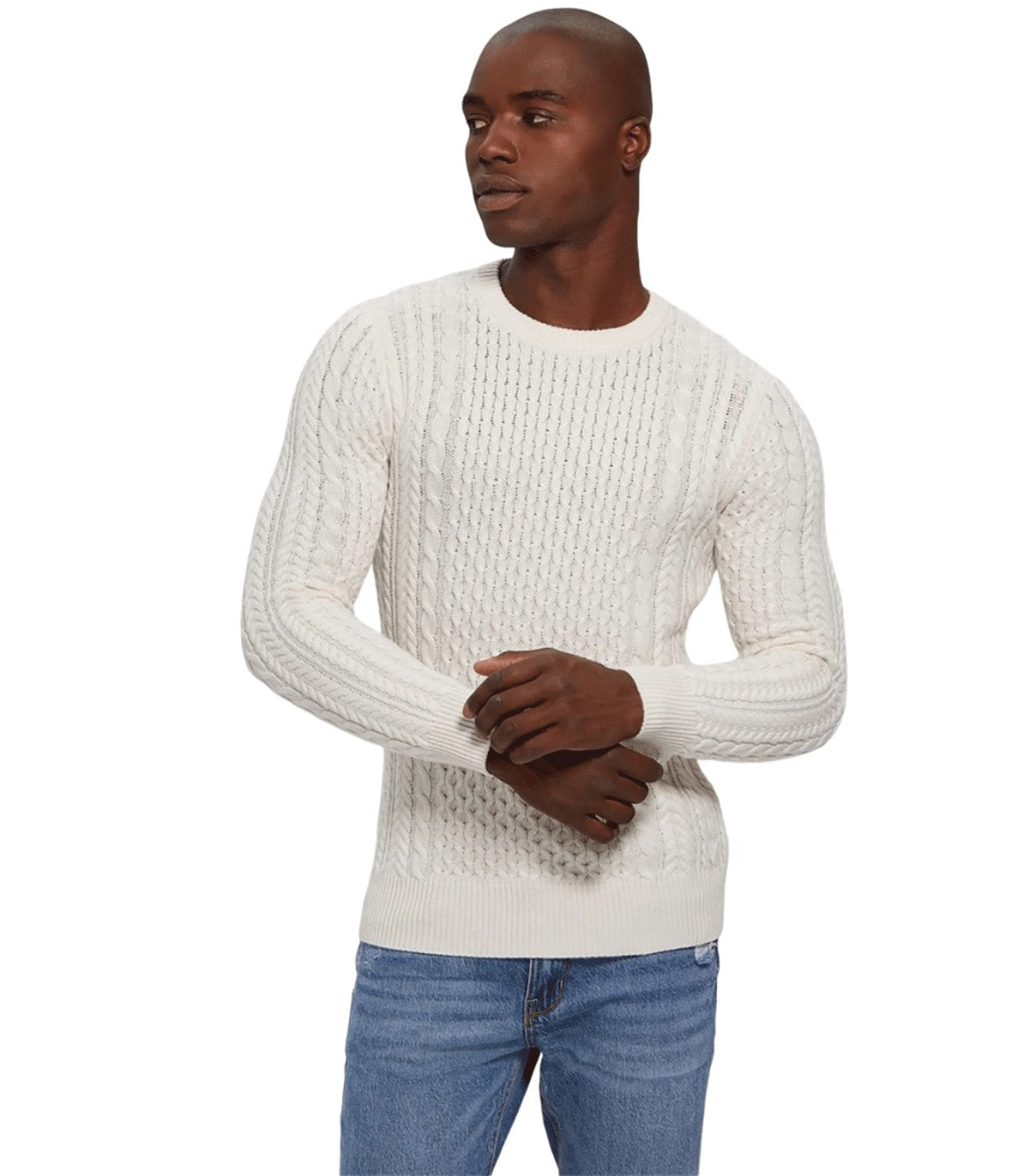 Maglione a trecce Uomo Guess
