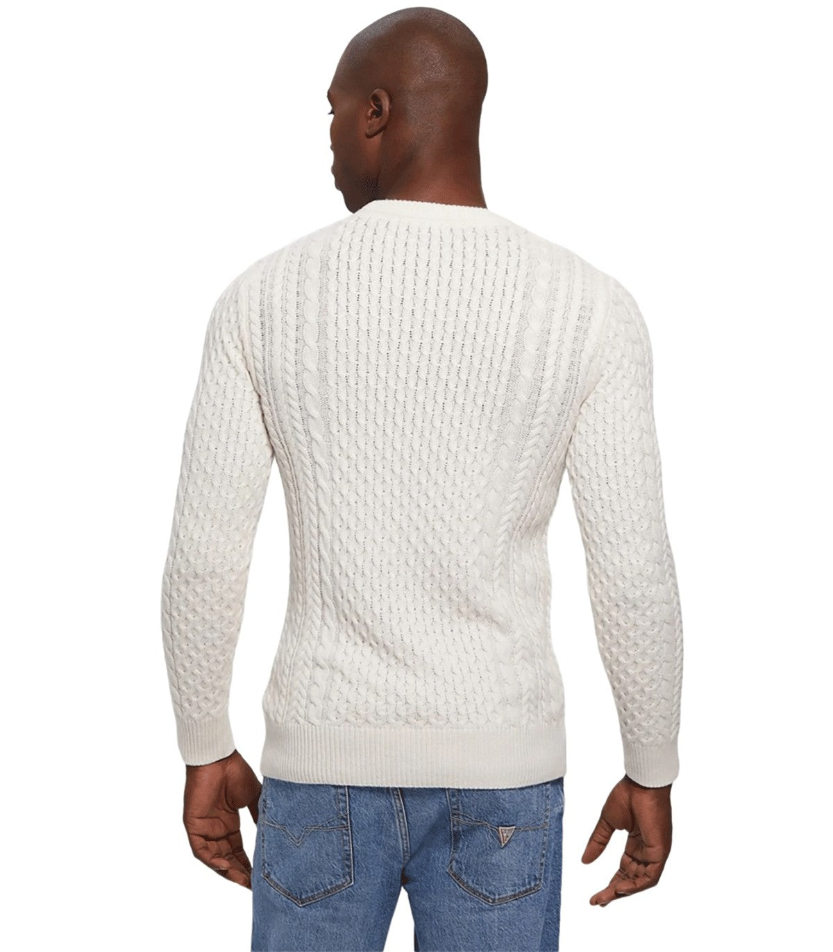 Maglione a trecce Uomo Guess