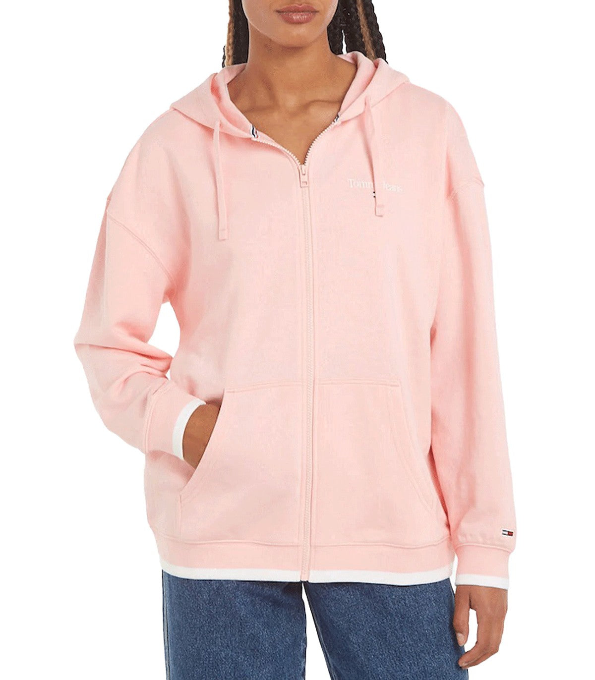 Felpa con cappuccio full zip da Donna