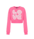 Felpa cropped da Donna