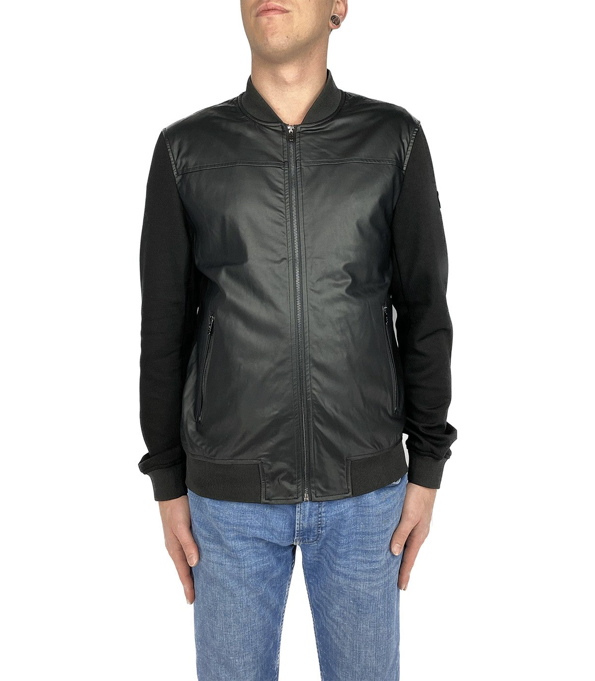 Bomber in ecopelle da Uomo