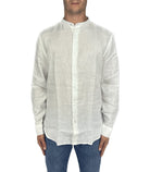 Camicia di lino collo alla coreana