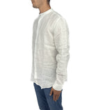 Camicia di lino collo alla coreana