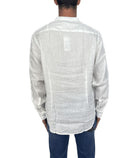 Camicia di lino collo alla coreana
