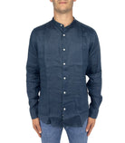 Camicia di lino collo alla coreana