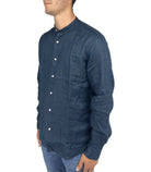 Camicia di lino collo alla coreana
