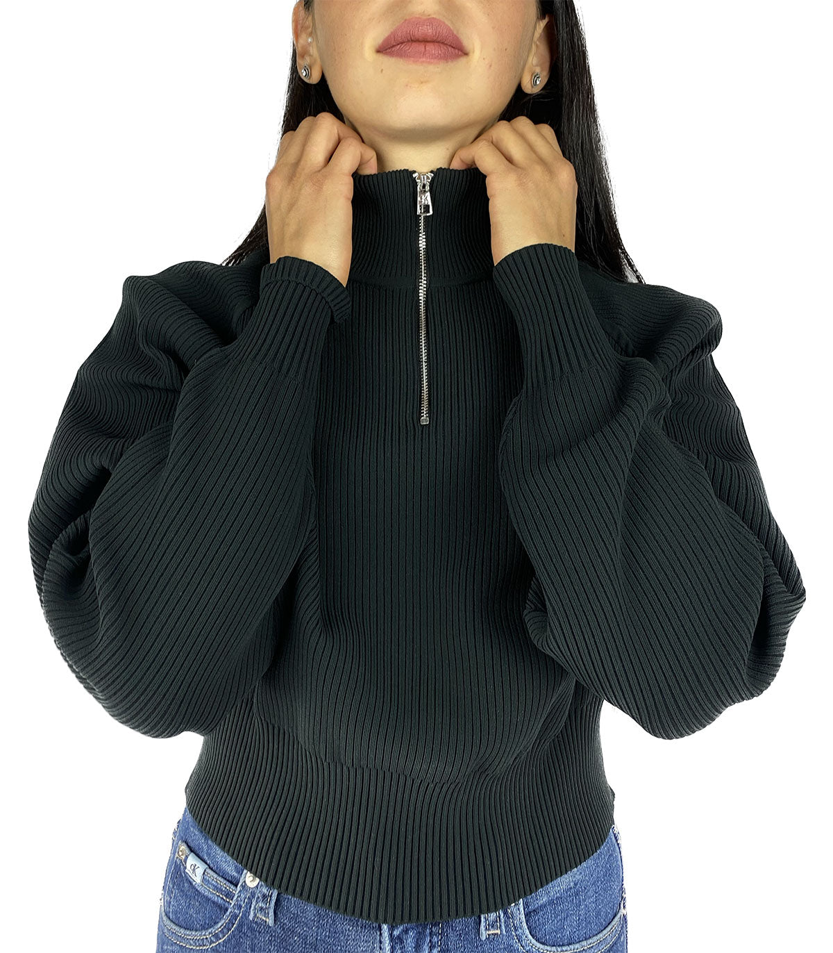 Felpa mezza zip Calvin Klein