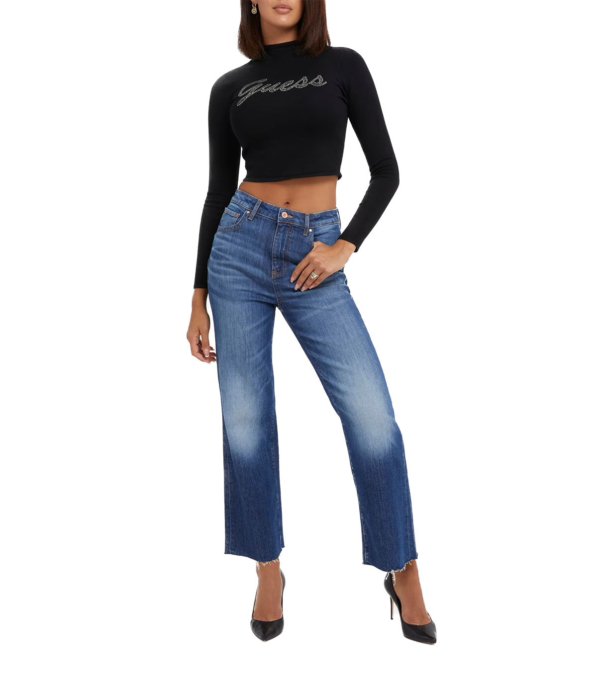 Jeans Donna Guess vita alta