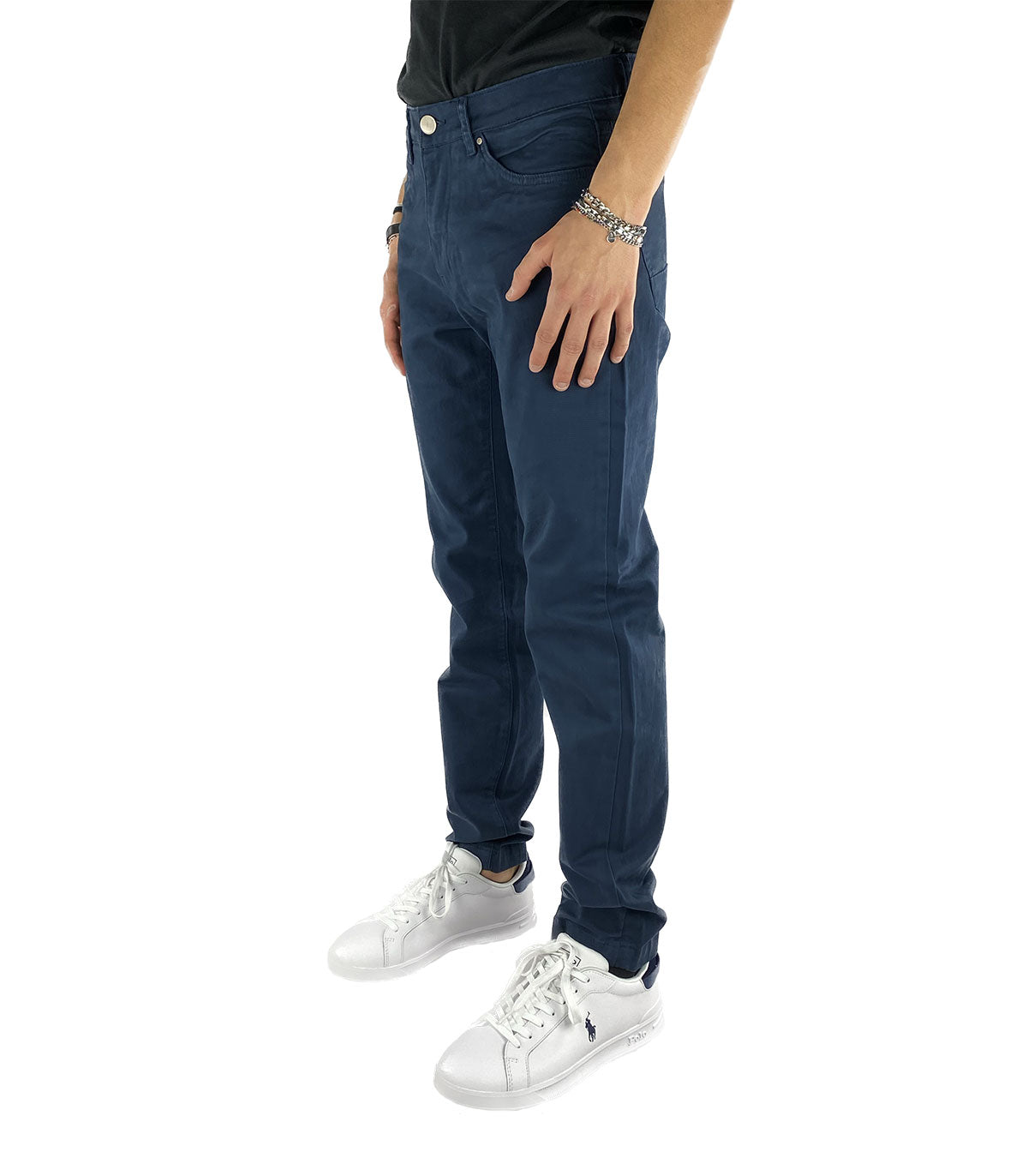 Pantaloni 5 tasche Uomo Borghese