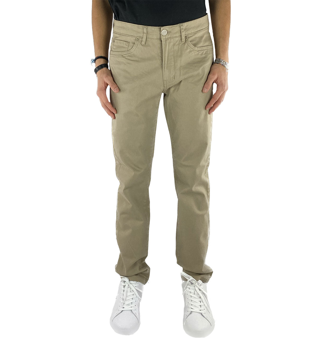 Pantaloni 5 tasche Uomo Borghese