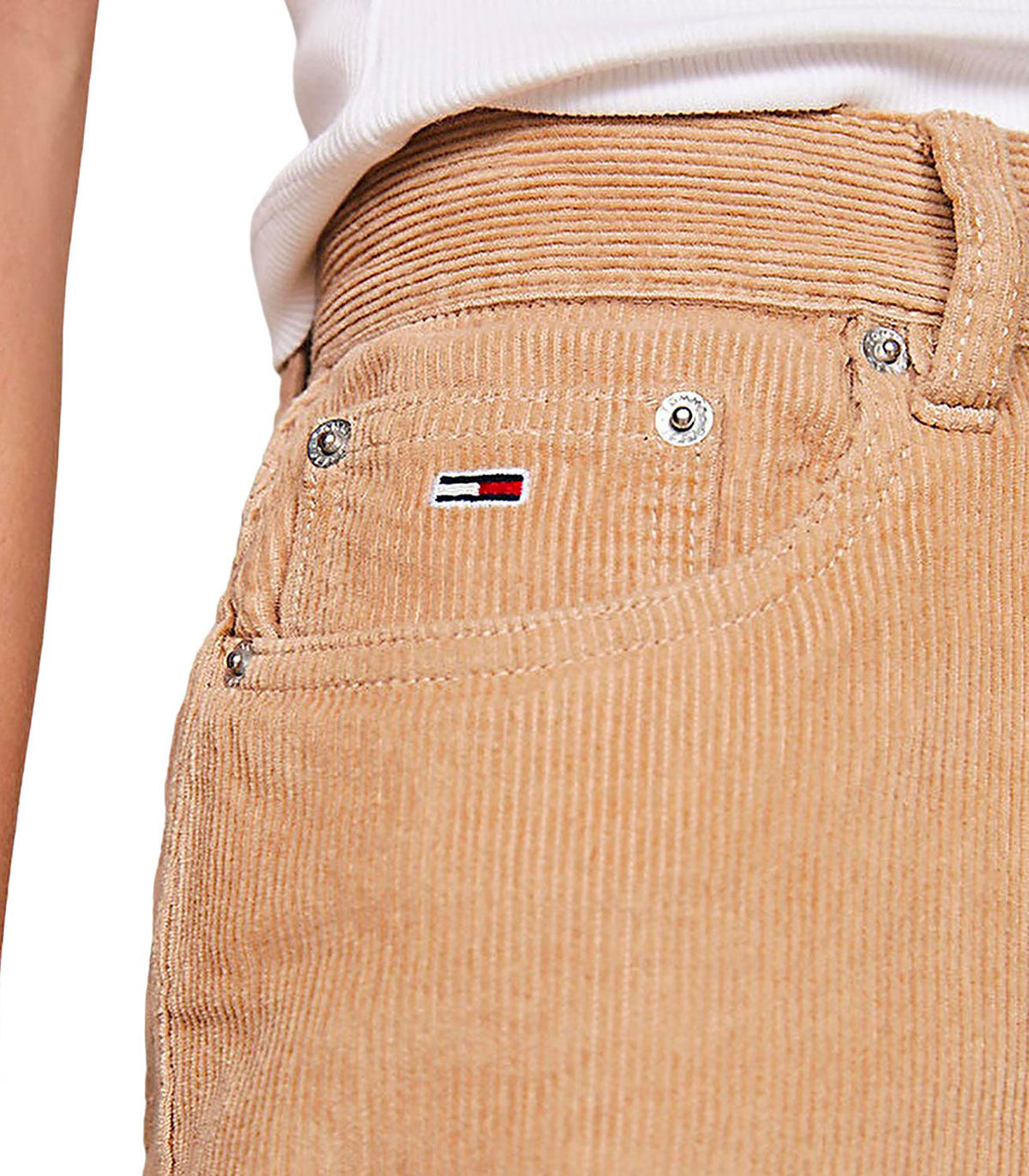 Pantaloni vita alta Tommy Jeans