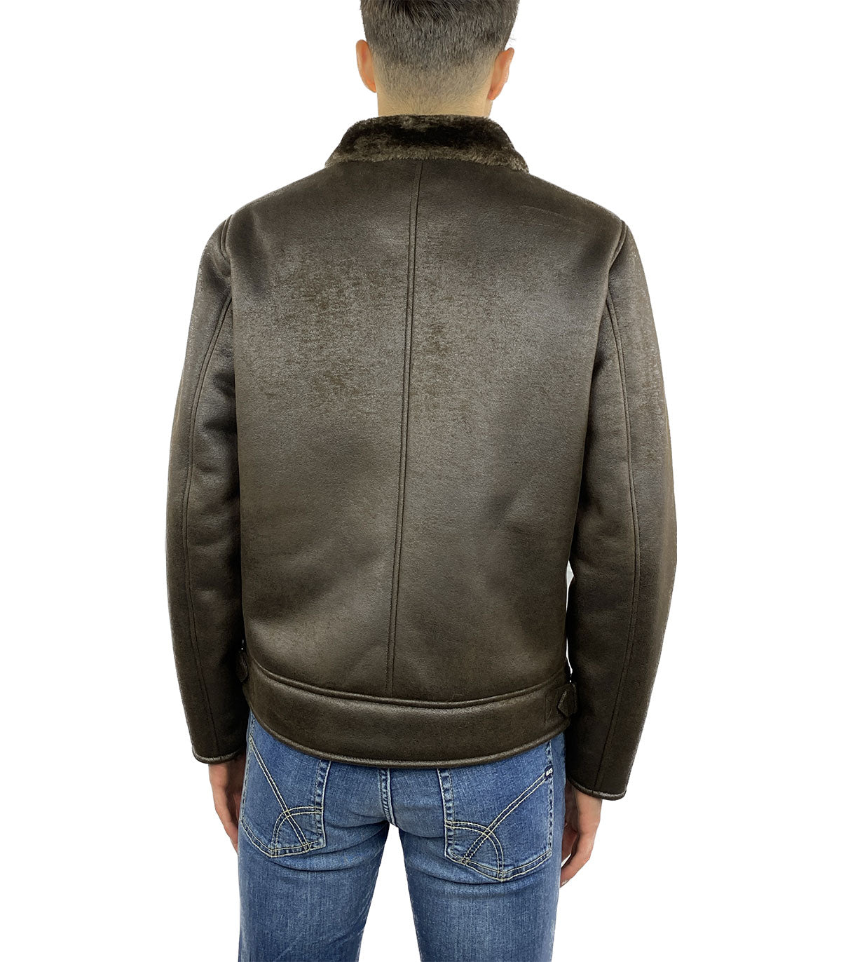 Giubbotto Eco Montone Uomo Ascot